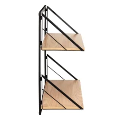Honey-Can-Do 2 Tier Laundry Shelf With Wood Light Oak 12 Honey-Can-Do 2 Tier Laundry Shelf With Wood Light Oak -Furniture Store GUEST 9b46b693 66ed 4651 94c0 6a88e4527774