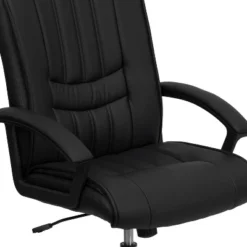 Flash Furniture Mid-Back Black LeatherSoft Swivel Manager's Office Chair With Arms -Furniture Store GUEST 9c3724c4 bbbe 4e67 be7e 74c6241130dc