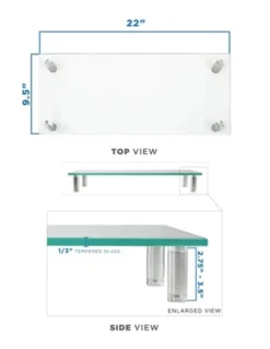 Mount-It! Clear Glass Monitor Stand Computer Desktop Riser, Tempered Glass, Fits 24, 27, 30, 32 Inch Screens, 66 Lbs. Capacity 12 Mount-It! Clear Glass Monitor Stand Computer Desktop Riser, Tempered Glass, Fits 24, 27, 30, 32 Inch Screens, 66 Lbs. Capacity -Furniture Store GUEST 9d3d923b e86a 4f6f aa03 e9b54948c031