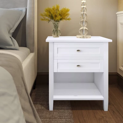 24" Norfolk Solid Wood Nightstand - WyndenHall 3 24" Norfolk Solid Wood Nightstand - WyndenHall