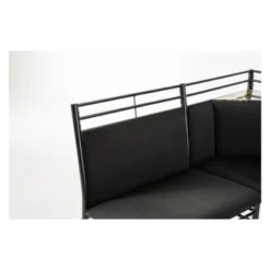 2pc Gareth Breakfast Nook Dining L Chair & Bench Black ( ) - Boraam -Furniture Store GUEST 9e17a0fd ed29 4e57 83c6 175f22579636