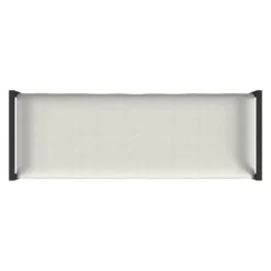 Modern Metal Bench Cream Boucle - HomePop -Furniture Store GUEST 9e553757 fbed 4e51 9eb4 ac45869f8696