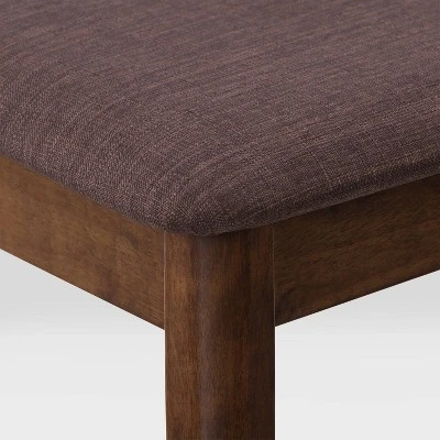 4pc Branson Wood Dining Set With Bench Walnut Stain - CorLiving 11 4pc Branson Wood Dining Set With Bench Walnut Stain - CorLiving - Image 9