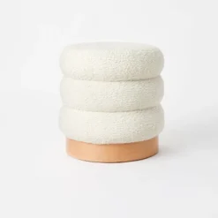 Clarkdale Channel Tufted Ottoman With Wood Base - Threshold™ Designed With Studio McGee -Furniture Store GUEST 9e78f4ea 34e1 4b4c 8927 610a96c011f0