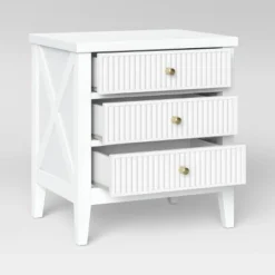 Wrentham Beadboard Farmhouse 3 Drawer Nightstand White - Threshold™ -Furniture Store GUEST 9ed7fc48 a90d 4ecd 8fe5 c020545e0a69