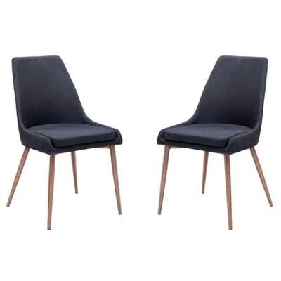 Set Of 2 Roman Mid Century Dining Chair - Poly & Bark 18 Set Of 2 Roman Mid Century Dining Chair - Poly & Bark - Image 16