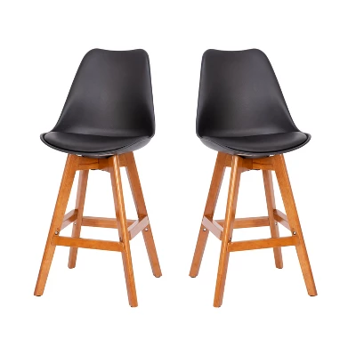 Flash Furniture Dana Set Of 2 Commercial Grade Modern Counter Stools With Cushioned Seat And Wooden Frame 13 Flash Furniture Dana Set Of 2 Commercial Grade Modern Counter Stools With Cushioned Seat And Wooden Frame - Image 11