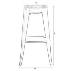 Vintiquewise Decorative Accent Bar Stool For Indoor And Outdoor, Wooden Brown And Metal Black 12 Vintiquewise Decorative Accent Bar Stool For Indoor And Outdoor, Wooden Brown And Metal Black -Furniture Store GUEST a0d3691e b203 48ed baea 3f688f9ea3f3