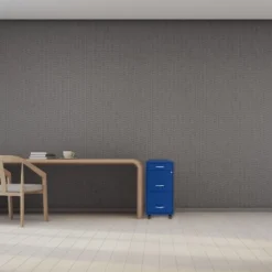 Space Solutions 18 Inch Wide Metal Mobile Organizer File Cabinet For Office Supplies And Hanging File Folders W/ Pencil Drawer & 3 File Drawers, Blue -Furniture Store GUEST a0dcd672 596d 4c9a 9e86 9a785a83ae2b