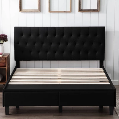 Full Anna Upholstered Bed With Drawers Black - Brookside Home 7 Full Anna Upholstered Bed With Drawers Black - Brookside Home - Image 5