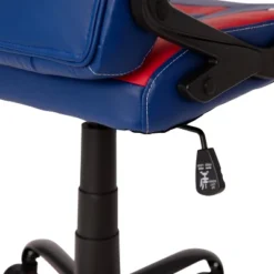 BlackArc High Back Gaming Chair With Red And Blue Faux Leather Upholstery, Adjustable Swivel Seat And Padded Flip-Up Arms -Furniture Store GUEST a106aa58 11c4 4dc0 aec3 58679bc0c47b