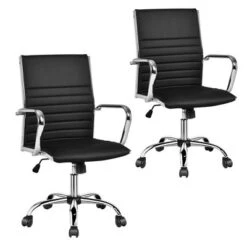 Costway Set Of 2 PU Leather Office Chair High Back Conference Task Chair W/Armrests 22 Costway Set Of 2 PU Leather Office Chair High Back Conference Task Chair W/Armrests -Furniture Store GUEST a2740604 e276 409a 8057 95cdf2d916eb