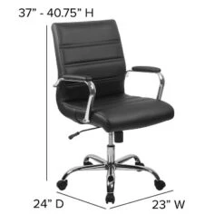 Emma And Oliver 48" Wide Black Electric Adjustable Standing Desk & Black Swivel Office Chair -Furniture Store GUEST a285ece2 ca14 4784 9006 6ed38d1e3da8