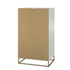 5 Drawer Kelly Dresser White/Taupe - Paris Hilton X The Novogratz -Furniture Store GUEST a29e4a98 be3e 41eb 87fd 86b6cf4abcee