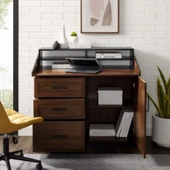 Modern Transitional Flip Down Secretary Desk - Saracina Home -Furniture Store GUEST a318f53a b130 4c4d 910e b3e7b669b46d