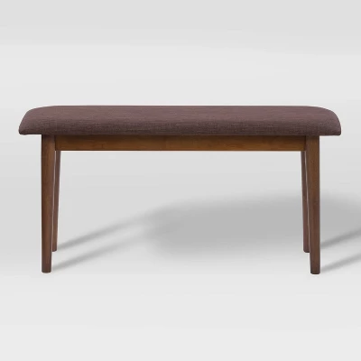 4pc Branson Wood Dining Set With Bench Walnut Stain - CorLiving 7 4pc Branson Wood Dining Set With Bench Walnut Stain - CorLiving - Image 5