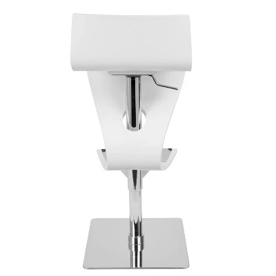 Viva Contemporary Adjustable Barstool Wood/White - LumiSource 5 Viva Contemporary Adjustable Barstool Wood/White - LumiSource - Image 3