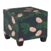 Pattern Fairland Square Storage Ottoman Indigo Floral - Skyline Furniture -Furniture Store GUEST a52344dc e5b6 48a9 b71a 14a78a98ee27