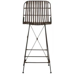 Minerva Wicker Bar Stool (Set Of 2) - Safavieh -Furniture Store GUEST a53ec0b8 107d 4964 a5c5 e4137f0eb5a0