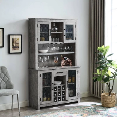 Tall Cabinet With Mesh Doors - Jill Zarin 3 Tall Cabinet With Mesh Doors - Jill Zarin