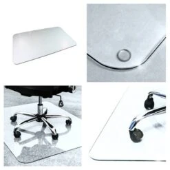 36"x48" Reinforced Glass Executive Glacier Mat For Hard Floors & All Pile Carpets - Cleartex -Furniture Store GUEST a6ed3453 c948 4af3 a9c5 1e509f959cdd