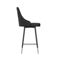 Emma And Oliver Modern Upholstered Dining Stools With Chrome Accented Metal Frames And Footrests -Furniture Store GUEST a81e4241 f6f6 4414 82ae c2ffa073081f