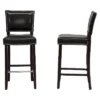 Set Of 2 Aries Modern Barstools With Nail Head Trim Black - Baxton Studio