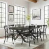 9pc Hayden Extendable Dining Set With Camille Chairs Matte Black/Slate - Crosley -Furniture Store GUEST a9937358 ce9f 4732 a757 045215d4a6cb