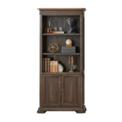 78" Sonoma Bookcase With Doors Brown - Martin Furniture