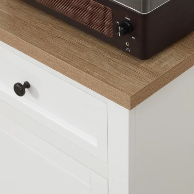 HOMCOM Sideboard Buffet Cabinet With Storage Drawers, 2 Door Kitchen Storage Cabinet With Adjustable Shelves, Coffee Bar For Living Room, White 7 HOMCOM Sideboard Buffet Cabinet With Storage Drawers, 2 Door Kitchen Storage Cabinet With Adjustable Shelves, Coffee Bar For Living Room, White - Image 5