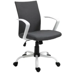 Vinsetto Mid Back Home Office Chair With Adjustable Height, High Armrests And Rocking Function -Furniture Store GUEST ac78e76f c66a 4260 b389 b491b5d63a33
