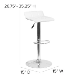 Emma And Oliver 2 Pack Contemporary Vinyl Adjustable Height Barstool With Quilted Wave Seat And Chrome Base 20 Emma And Oliver 2 Pack Contemporary Vinyl Adjustable Height Barstool With Quilted Wave Seat And Chrome Base -Furniture Store GUEST acd87070 49dd 474a 9772 6503586095b2