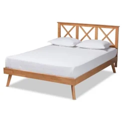 Galvin Wood Platform Bed Brown - Baxton Studio -Furniture Store GUEST ae1a06b7 2277 45a2 a8ca 0cdfa6d14408