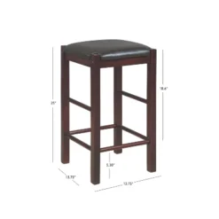 Set Of 2 Lancer Backless Faux Leather Counter Height Barstools - Linon -Furniture Store GUEST ae30b545 2ce7 4bc5 9d3d eaf95feb4c38
