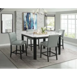 5pc Celine Square Counter Height Dining Set With 4 Side Chairs Gray - Picket House Furnishings -Furniture Store GUEST af8c2b49 3a7e 4565 abef 30e58a408d05