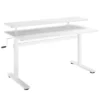 Tranzendesk Standing Desk With Clamp-On Shelf - 55" Sit To Stand Workstation With 55” Monitor Stand - White - Stand Steady 1 Tranzendesk Standing Desk With Clamp-On Shelf - 55" Sit To Stand Workstation With 55” Monitor Stand - White - Stand Steady -Furniture Store GUEST afb1640c 8687 43d1 9290 b5d92e7fbbdf