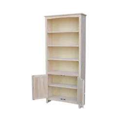 72" Shaker Bookcase With Two Lower Doors - International Concepts -Furniture Store GUEST b03e6c76 236e 4754 92b6 9cdfaa7b36dd