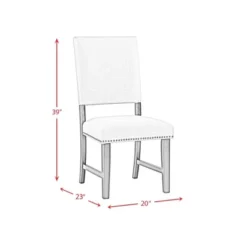 Mara Upholstered Side Chair Set Taupe - Picket House Furnishings