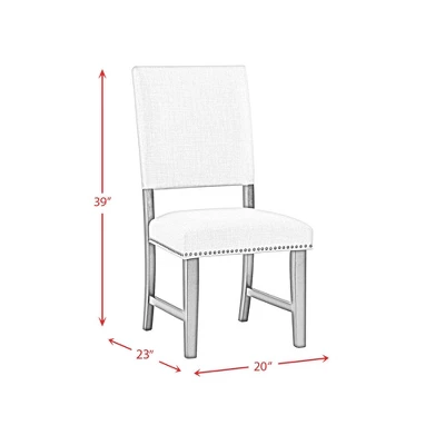 Mara Upholstered Side Chair Set Taupe - Picket House Furnishings 3 Mara Upholstered Side Chair Set Taupe - Picket House Furnishings