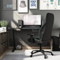 Ansar Diamond Stitched Faux Leather Gaming Chair - MiBasics -Furniture Store GUEST b126515a 5cc3 4b07 afdd bbb21658c57a