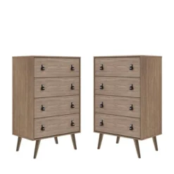 Set Of 2 Amber 4 Tall Drawer Dresser - Manhattan Comfort 29 Set Of 2 Amber 4 Tall Drawer Dresser - Manhattan Comfort -Furniture Store GUEST b16c224f 7a71 4b9e b48a 8e717b9846fa