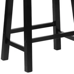 PJ Wood Classic Saddle-Seat 24" Tall Kitchen Counter Stools For Homes, Dining Spaces, And Bars W/Backless Seats, 4 Square Legs, Black (Set Of 6) 9 PJ Wood Classic Saddle-Seat 24" Tall Kitchen Counter Stools For Homes, Dining Spaces, And Bars W/Backless Seats, 4 Square Legs, Black (Set Of 6) -Furniture Store GUEST b1c013a7 c737 4cc2 8660 462cd3155cea