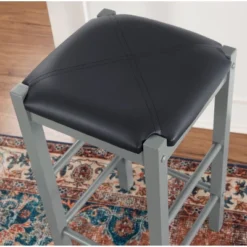 Set Of 2 Lancer Backless Faux Leather Counter Height Barstools - Linon -Furniture Store GUEST b2182c41 3152 499c ae6e 61d06cdc41b0