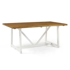 72" Solid Wood Trestle Dining Table - Saracina Home -Furniture Store GUEST b26ee083 34a0 48ae 8628 5b3a21d31163