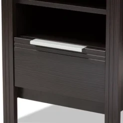 Hamish Modern And Contemporary Finished 1 Drawer Nightstand Dark Brown - Baxton Studio -Furniture Store GUEST b3686ba6 b283 4285 a90c d5d4d4db4524