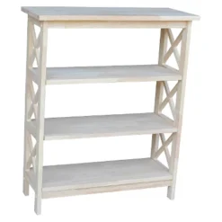 X-Sided Bookcase Unfinished - International Concepts -Furniture Store GUEST b4455ece bc03 4797 a050 58616b44c4e9