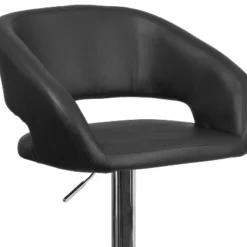 Flash Furniture Contemporary Vinyl Adjustable Height Barstool With Rounded Mid-Back -Furniture Store GUEST b45618b1 360e 4122 a8d6 700cad2fa2b8