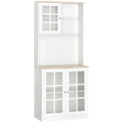 HOMCOM Kitchen Buffet With Hutch, Storage Pantry With 3 Cabinets, 2 Open Shelves And Large Countertop -Furniture Store GUEST b4e5b5c1 d2f6 4b80 a3d0 ec0c0dbab0f1