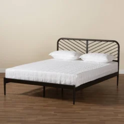 Queen Dora Industrial Metal Platform Bed Black - Baxton Studio 14 Queen Dora Industrial Metal Platform Bed Black - Baxton Studio -Furniture Store GUEST b5126eb1 7f4a 4928 b338 8e3110fe8e4f