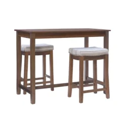 3pc Claridge Counter Height Dining Set - Linon -Furniture Store GUEST b513fe83 1f19 4554 b6e9 6a5c33ee886f